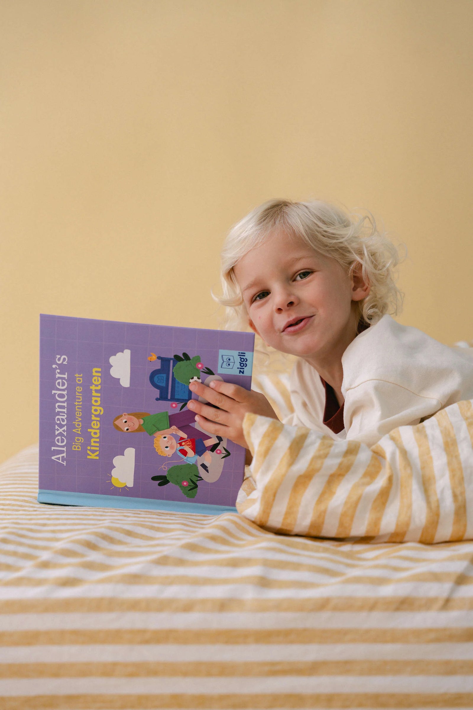 Ziggli Big Adventure book cover with colorful illustration and title text on a white background.